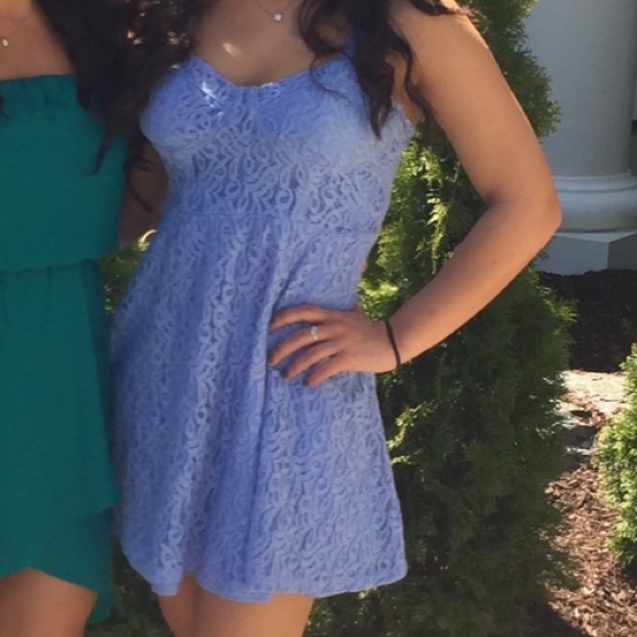 jessica simpson blue lace dress Jessica Simpson Lace dress Sz 2 Teal green